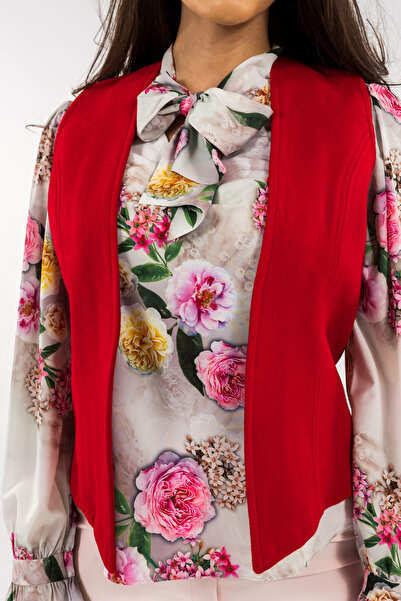 Gorgeaux Elegant Vest Red Narcissus - XL(42)