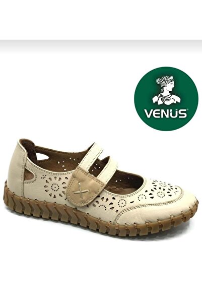 Venüs 2010728Y حذاء نسائي مريح يوميًا مصنوع من الجلد الطبيعي