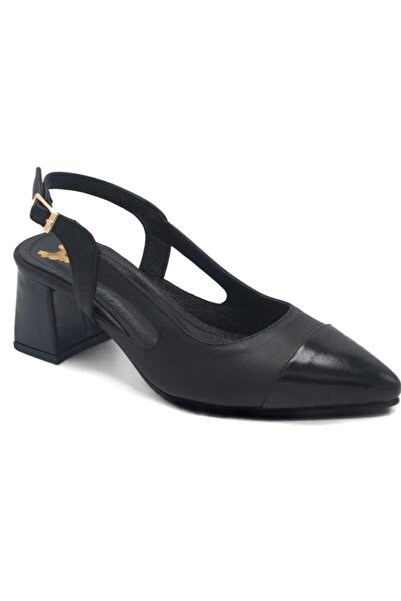 Venüs 26532535Y Women's Genuine Leather Classic Heeled Shoes