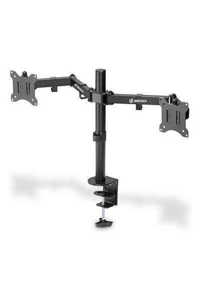 UmoTech Çift Kollu Monitör Tutucu Stand 13-32'' Masa Kelepçeli Yükseklik Ayar...