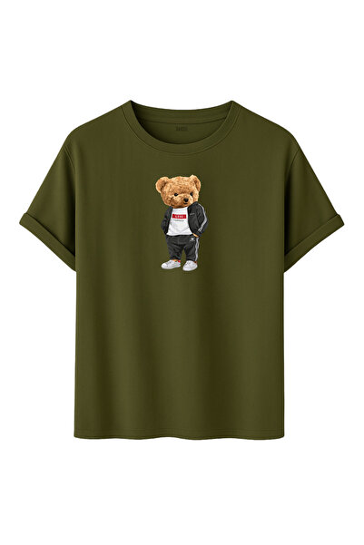 DK DAKSEL Unisex Love Yourself Teddy Bear Printed 100% Cotton Crew Neck T-Shirt