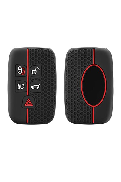AUTOTOB Silicone key cover, AUTOTOB®, Jaguar/Land Rover, sports model, black/red