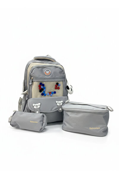 Relaxion Set of 3 Children's Primary School Bags with Accessories, Pencil Hol...