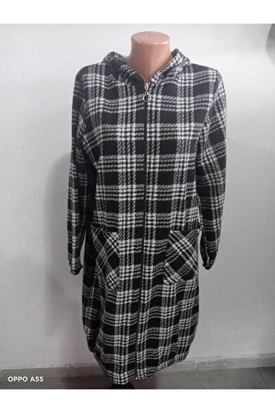 MODA Ekose fermuarlı tunik