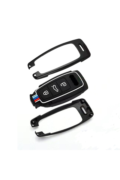 AUTOTOB Husa cheie keyless Audi A6 C8 A7 A8 Q8, aliaj zinc si silicon, AUTOTOB®, negru