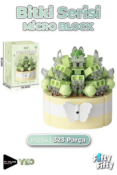 Vagonlife Panlos Micro Block Plant Series 1254 Flower Bouquet 323 Pieces Toy ...