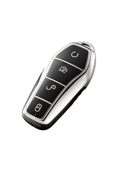 AUTOTOB Car key cover, AUTOTOB®, TPU, BYD, silver
