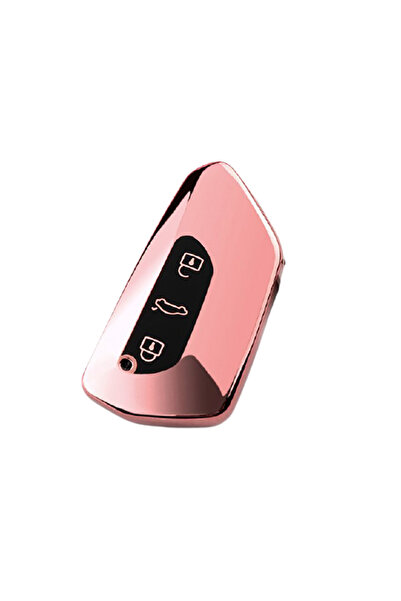 AUTOTOB Husa cheie TPU, AUTOTOB®, VW/Skoda/Seat 2020, rose gold