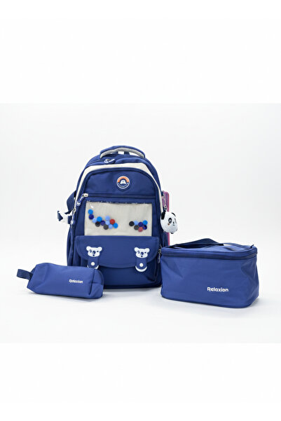 Relaxion Set of 3 Children's Primary School Bags with Accessories, Pencil Hol...