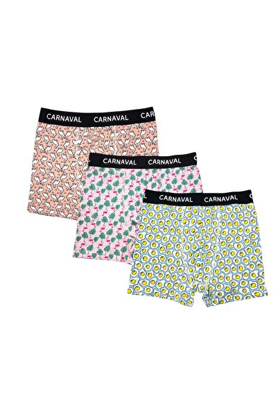 CARNAVAL SOCKS Set de 3 boxeri pentru bărbați Carnaval Fun District