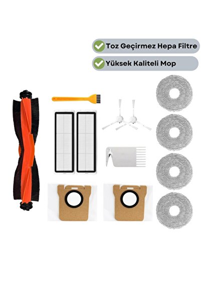 robotyedek مجموعة أكياس الغبار المتوافقة مع فرشاة التنظيف السوداء وفلتر هيبا ...