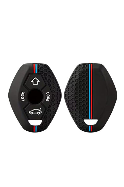 AUTOTOB Husa cheie clasica AUTOTOB®, din silicon, BMW E46, model sport, negru...