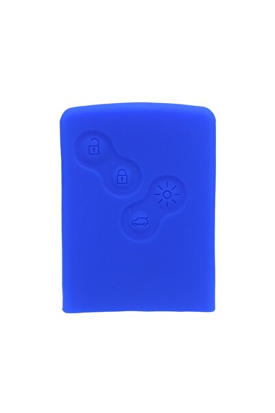 AUTOTOB Car key cover Renault Megane 3, Clio 4, Koleos, Scenic, Laguna, blue