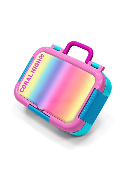 Coral High Παιδικό δοχείο φαγητού από ανοξείδωτο ατσάλι με πολύχρωμα σχέδια 3...