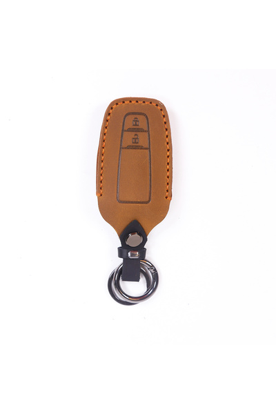 AUTOTOB Leather key case, 2 buttons Toyota Corolla, Prius, C-HR, AUTOTOB®, brown