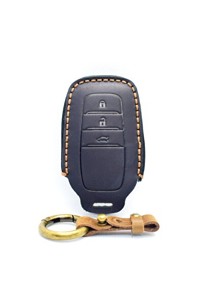 AUTOTOB AUTOTOB® 3-button keyless key case, Leather, Toyota Yaris, Yaris Cros...