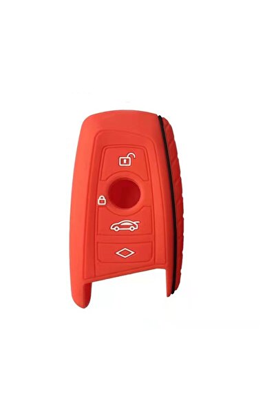 AUTOTOB Husa cheie din silicon AUTOTOB®, 4 butoane, BMW, rosu