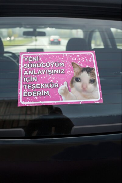 iThink Original Accessories YENİ SÜRÜCÜ YAZISI ARABA CAM AKSESUARI VANTUZLU K...