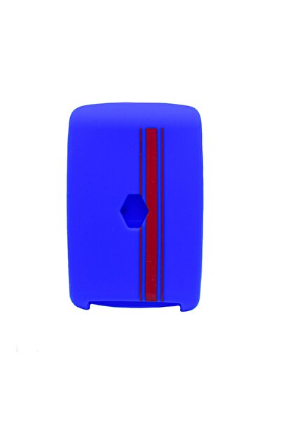 AUTOTOB Car key cover Renault Megane IV, Talisman, Kadjar, dark blue + red st...