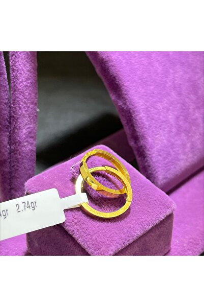 paksoy kuyumculuk 22 Ayar Altın Küpe Modern Tasarım 2.04gr Kadın - K00966