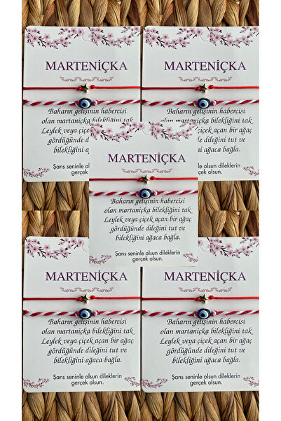 Limelia Marteniçka Bracelet Red and White String Evil Eye Beaded Lucky Bracel...