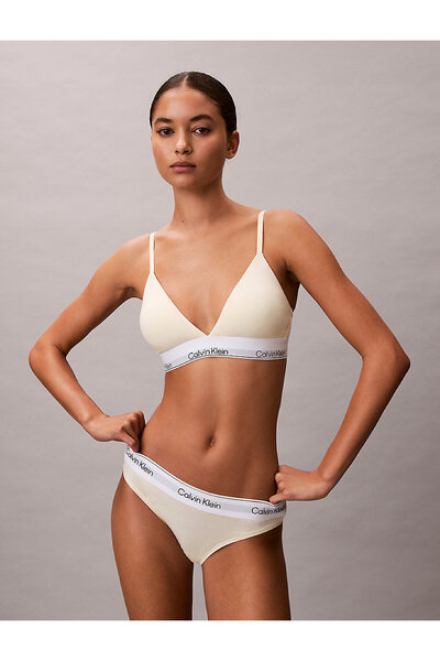 Calvin Klein Kadın Beyaz Bikini