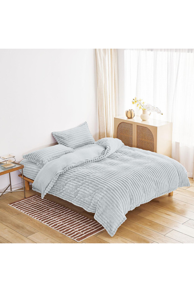 FIONNA.RO Rabbit 4 Piece Underwear Solid Color - Light Grey