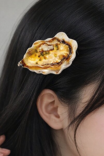 TAKIŞTIR Πλαϊνή πόρπη με σχέδιο μύδι