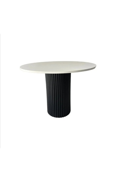 Has Grup Masa Sandalye MDF Bohem Masa Gürgen Ağacı Dilimli Ayak (90-100-110 cm)