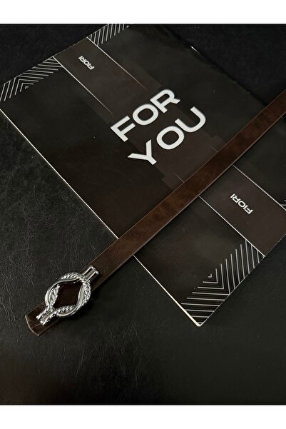 Fiori Thin Snake Buckle Basic Women's Pants Belt, Jacket Belt, Dress Belt