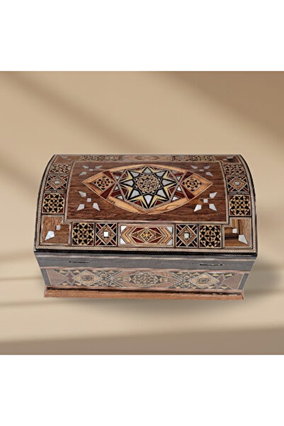 Mosaic & Seashell Chips Hand made Wooden Jewellery Box