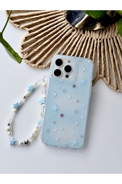 Go Aksesuar Iphone 14 Promax Uyumlu Charm Yıldız Tasarımlı Silikon Kılıf