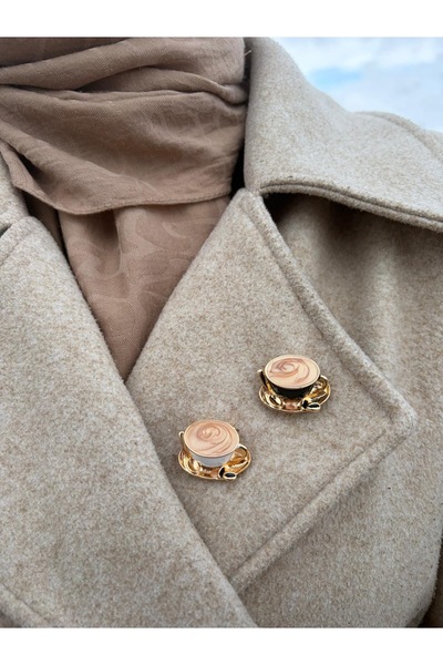 shop Kahve fincan figürlü broş