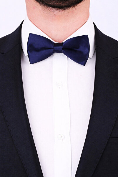 Gambocci Plain Ready-Tied Satin Bow Tie