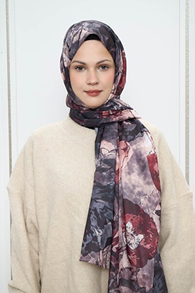 Modakaşmir Σάλι Λίνα με Σχέδιο Μπουκέτου