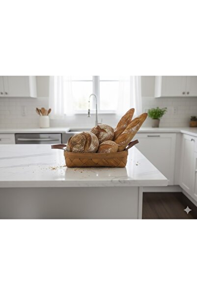 her evemağaza Wicker Bread Basket 27 X 16 cm