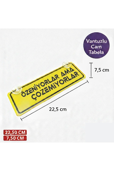 wonderlike Özeniyorlar Yazılı Dekor plaka-