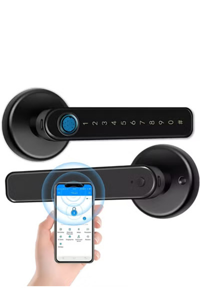 Taimi Durable and Secure Zinc Alloy Smart Door Lock With Fingerprint, Passwor...