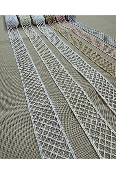 Butik Bridal Koleksiyon Kolber Güpür 9 Metre – Ekru Yoğun Desen Gelinlik & Or...