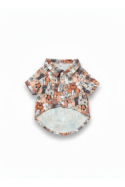 MİHAVLA Cute Pets Themed Pop-Art Summer Pet Shirt