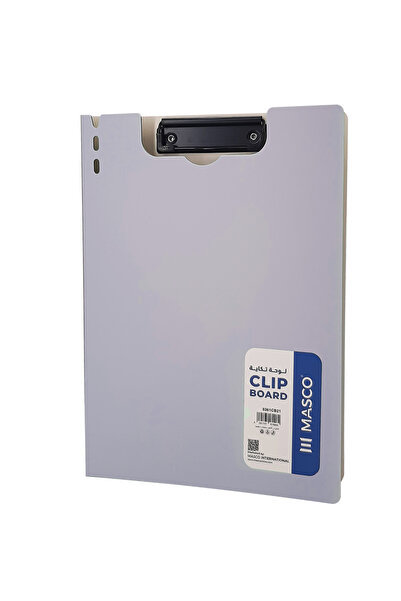 MASCO A4 Pressboard Clip File Folder with Strong Metal Clip, Pink