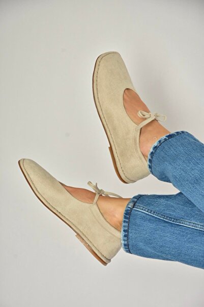 Fox Shoes Y615249502 Beige Suede Casual Women's Shoes