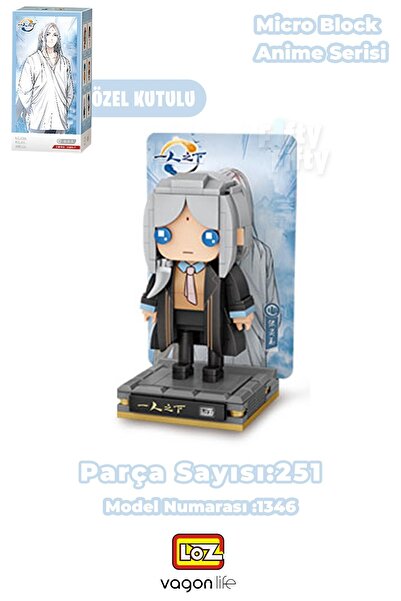 Vagonlife Loz Micro Anime Serisi 1346 Modeli 251 Parça Dekoratif Oyuncak Yapı...