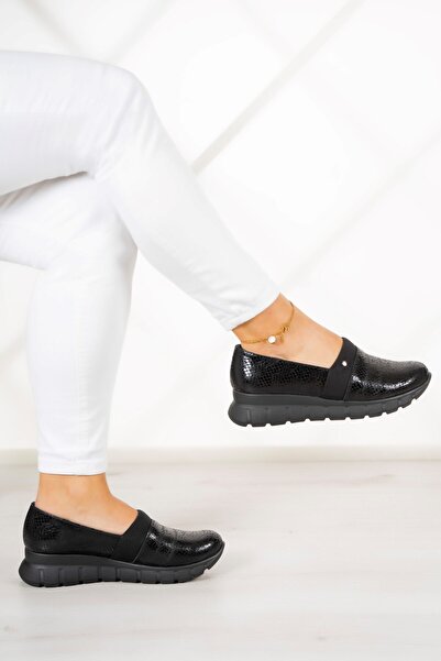 Erkan Saçmacı Pantofi casual Reagan Black Snake din piele naturală