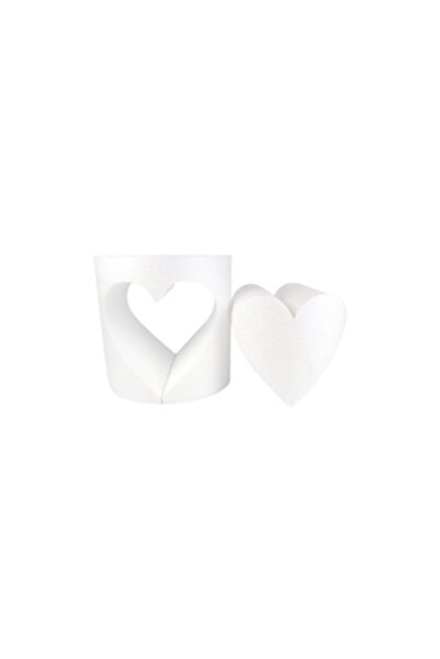 DecorMagic Cut-out heart model, made of polystyrene 20 x 20 cm
