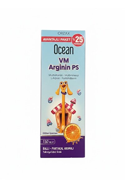 Orzax Ocean Vm Arginin Ps Syrup 150 ml 25%