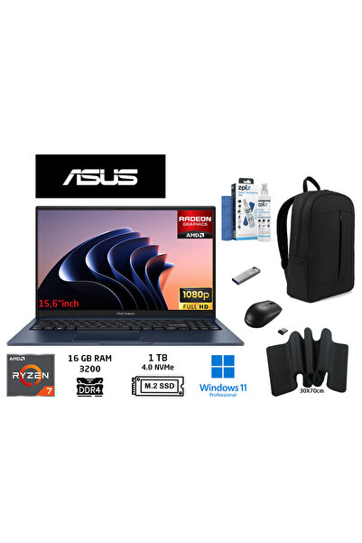 ASUS Vivobook 15 M1502YA-BQ579 AMDRyzen7 5825U 16GB 1TB SSD 15.6+W11PRO+Duddi...