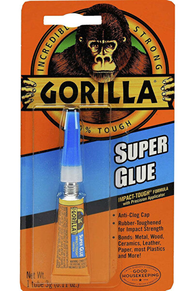 GORILLA 3 g Super Glue Tube – Strong, Clear, Quick-Bond Adhesive