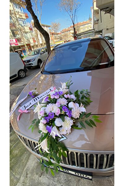 Z&B FLOWERS Araba Süsü Gelin Arabası Süsü Araba Çiçeği