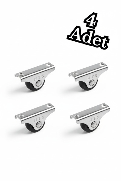 BAŞKAN YAPI HIRDAVAT Mini Sabit Mobilya Sehpa Komidin Tekeri 4 ADET